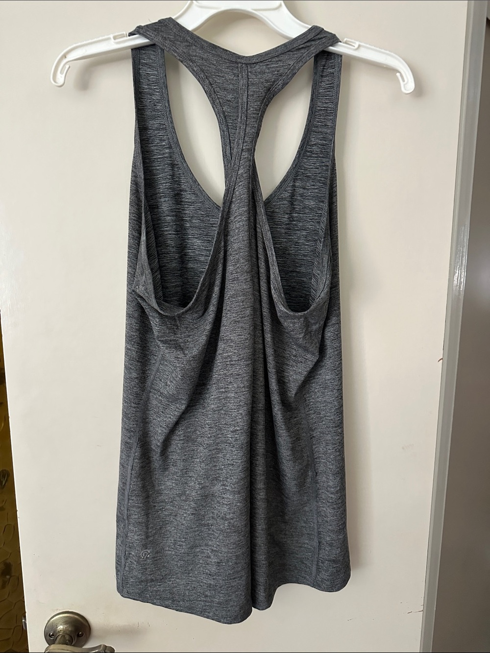 Gray Racerback Tank Top - Performance Layering - Picture 3 of 3